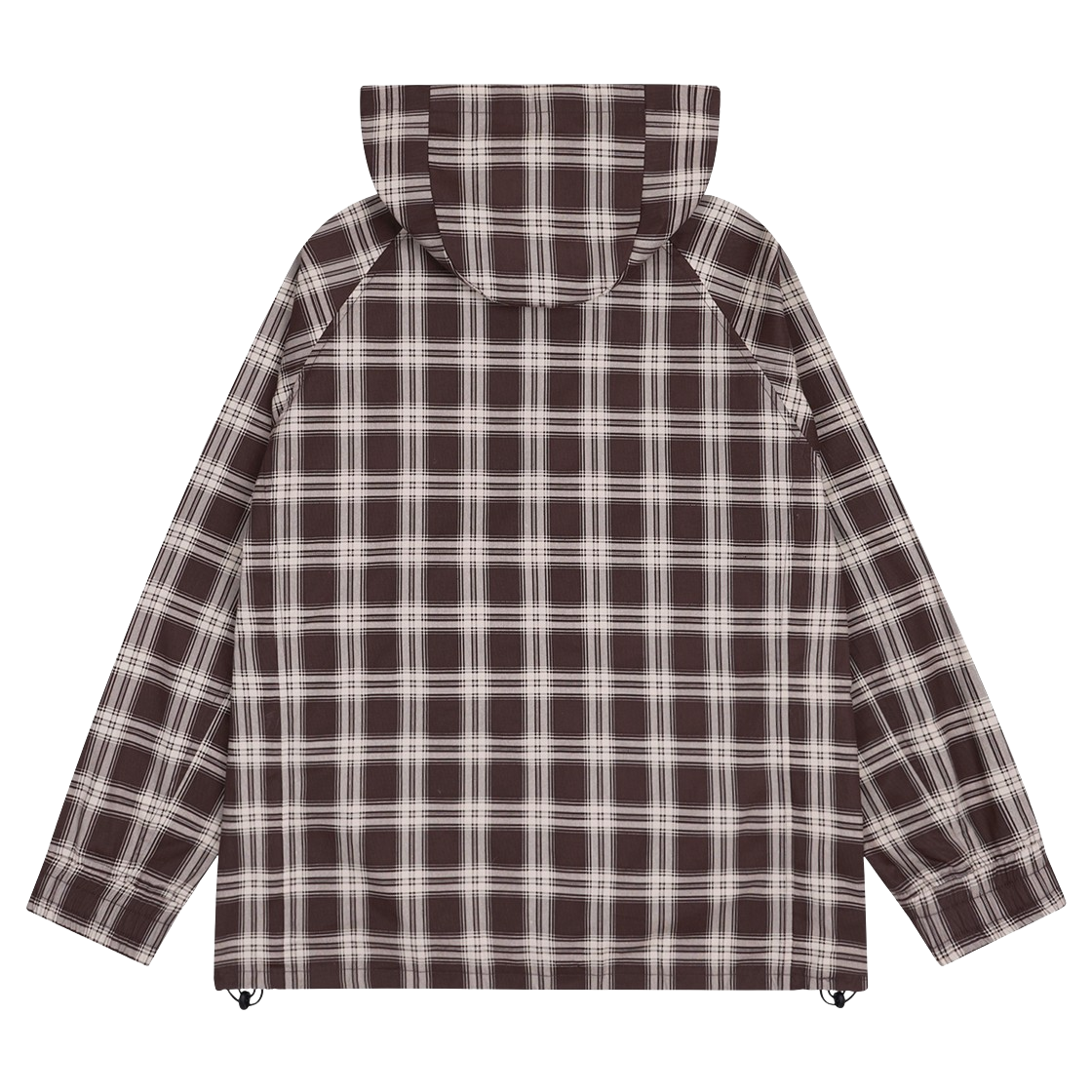 saf00508 Safarispot Regular Check Anorak - Brown - #2