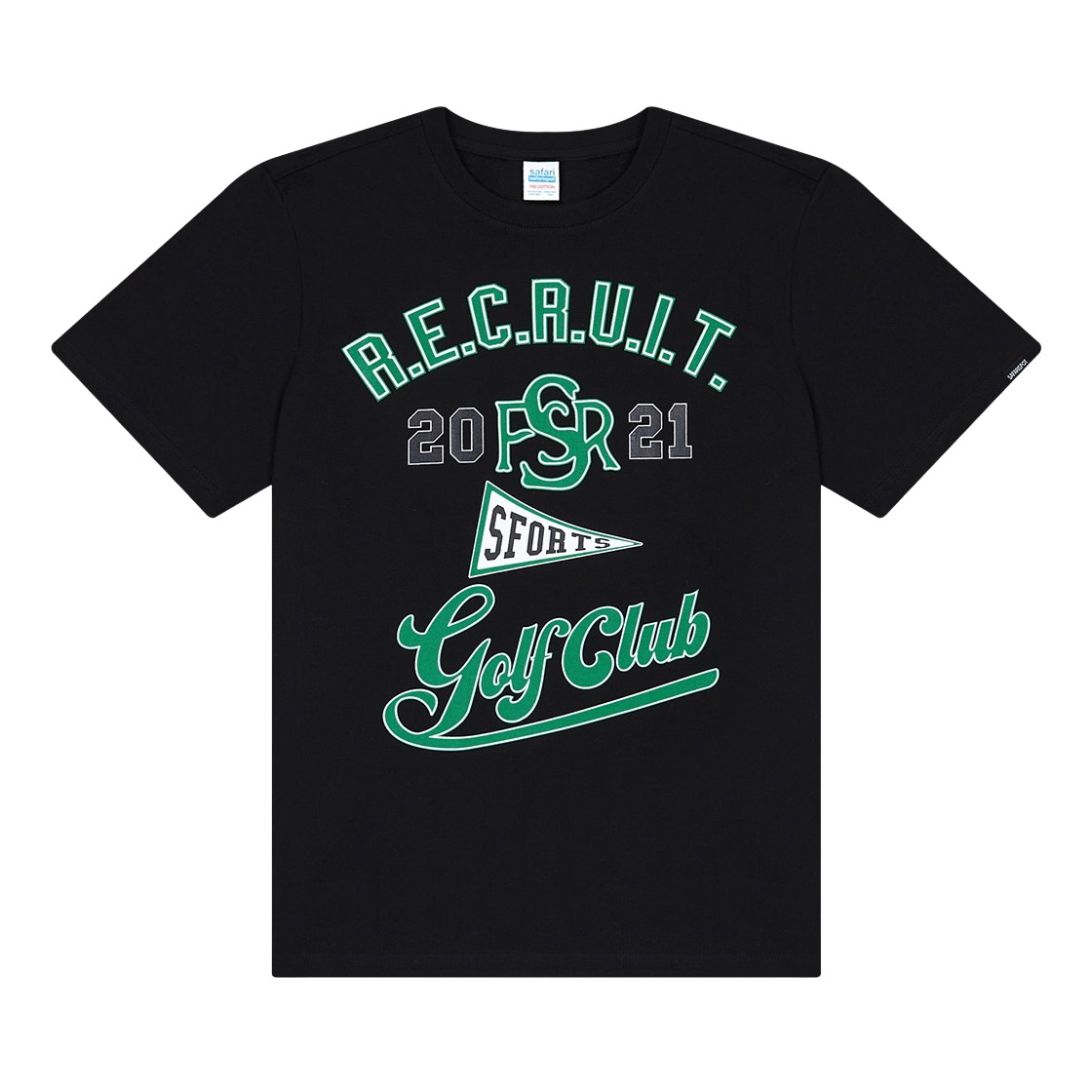 saf00524 Safarispot Rec Ruit Golf Club Tee - Black