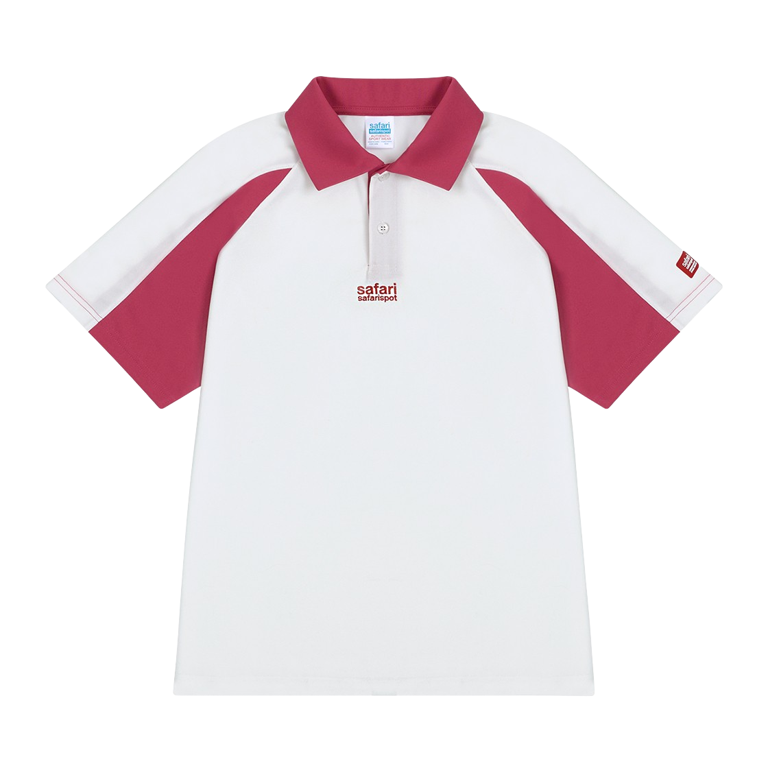 사파리스팟 어센틱 테이블 테니스 트레이닌 티 - 화이트/핑크