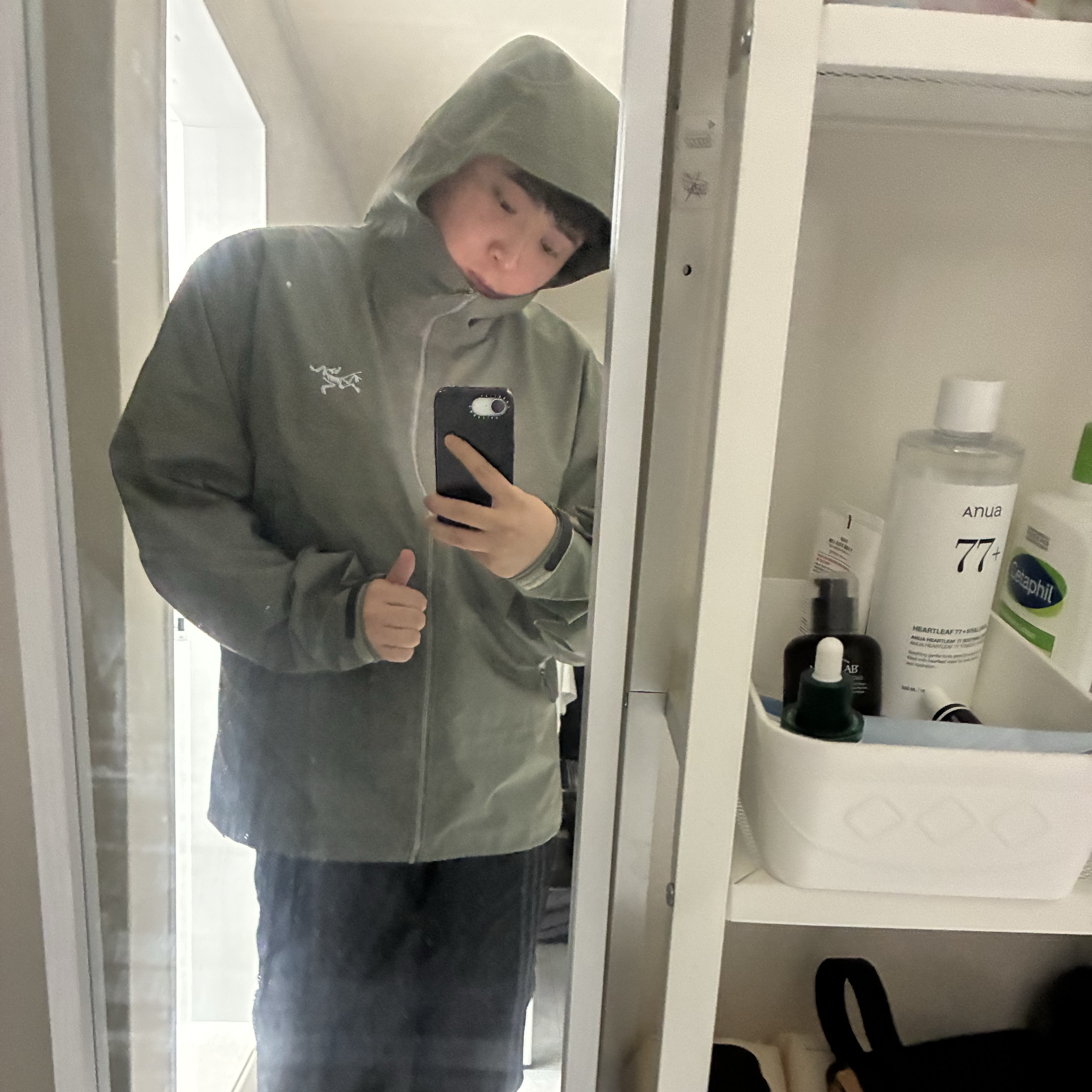 Arc'teryx Beta Jacket Forage 착용 스타일