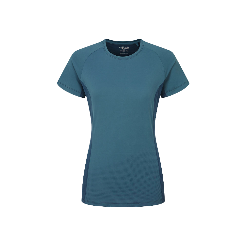 RABQBL020TMB008 Rab Sonic Tee Wmns Tempest Blue