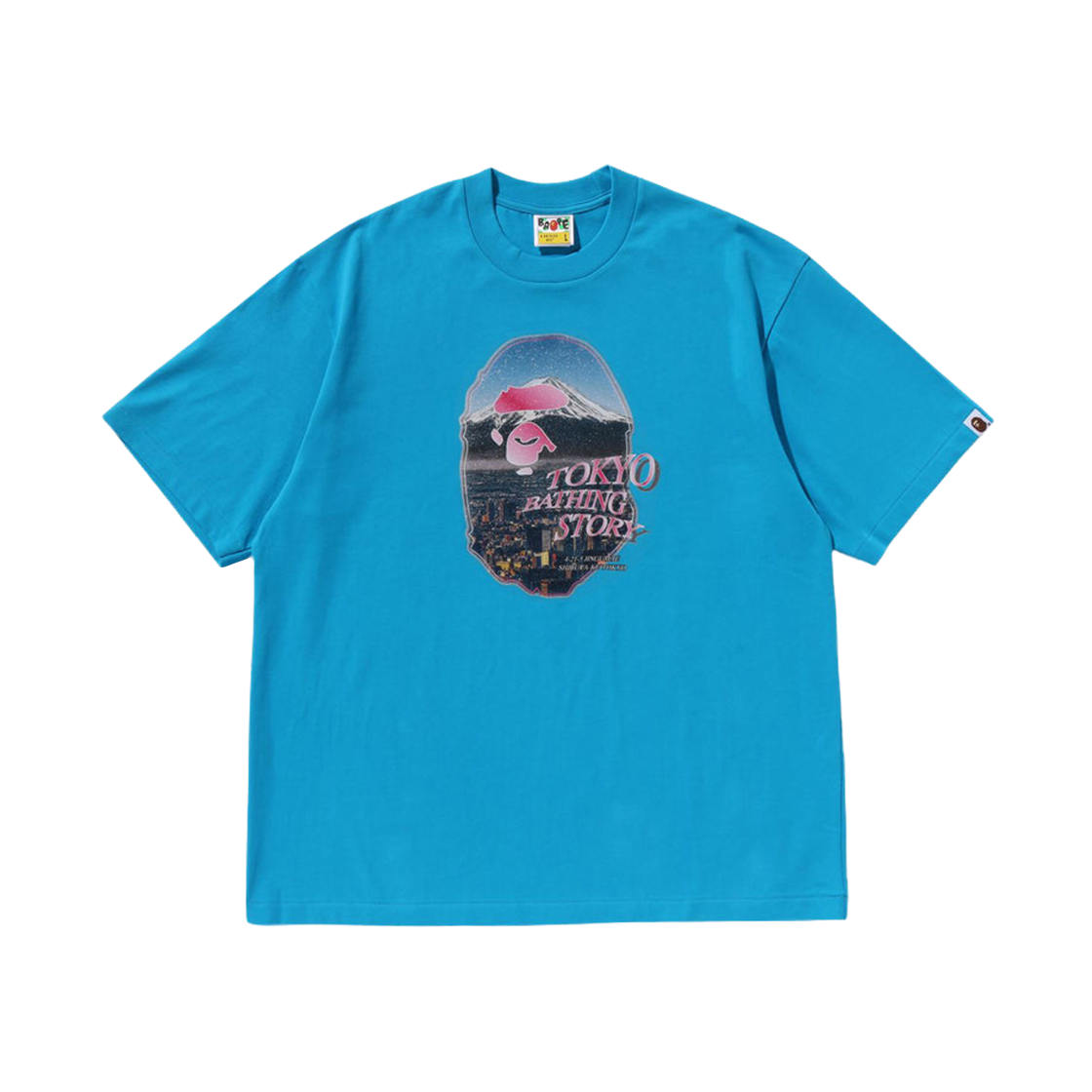 - BAPE Cityscape Ape Head Relaxed Fit T-Shirt Blue