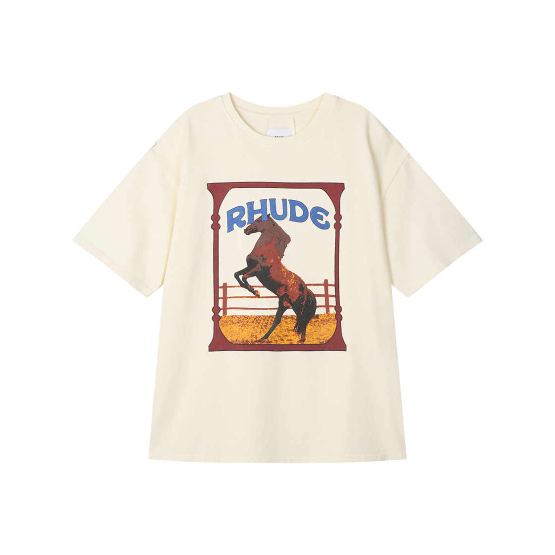 KM5BTSSRD16WT Rhude Cadre Tee Vintage White - 25SS