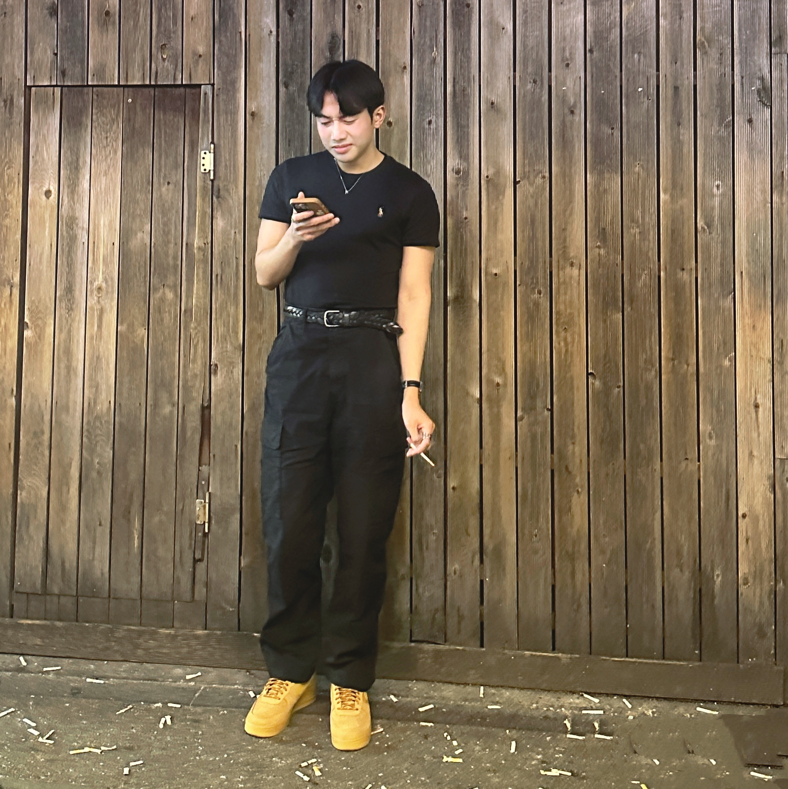 Nike Air Force 1 '07 WB Flax, [30%적립] Polo Ralph Lauren Custom Slim Crewneck T-Shirt Black 착용 스타일