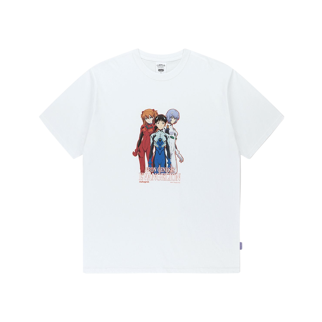 마하그리드 x 에반게리온 파일럿 티셔츠 화이트(Mahagrid x Evangelion Pilots T-Shirt White)