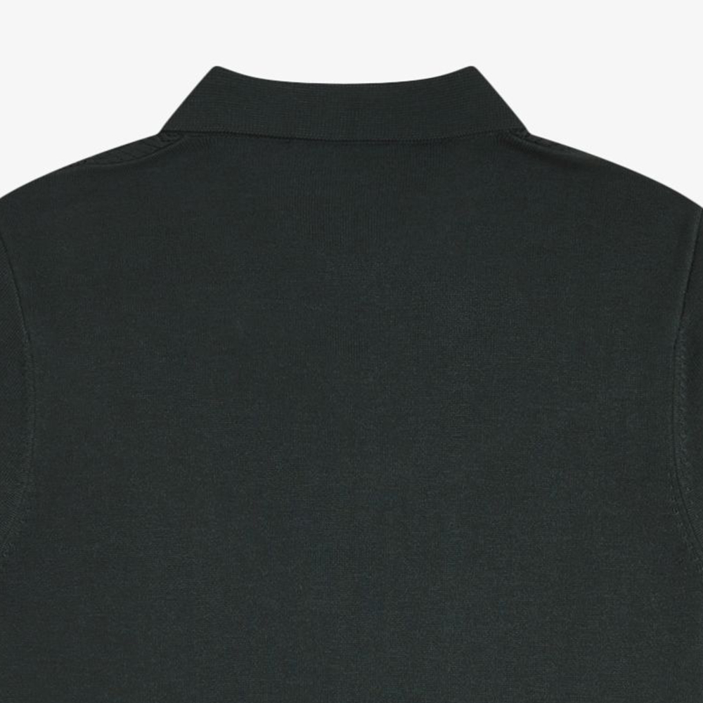 프레드페리 포인텔 패널 니트 셔츠 나이트그린(Fred Perry Pointelle Panel Knitted Shirt Night Green) - 6