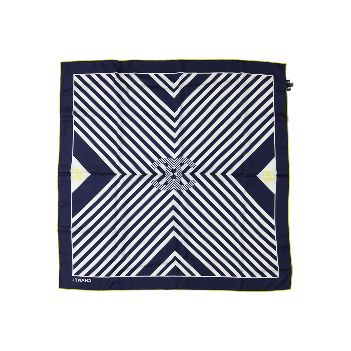샤넬 스카프 실크 네이비(Chanel Scarf Silk Navy) - 2
