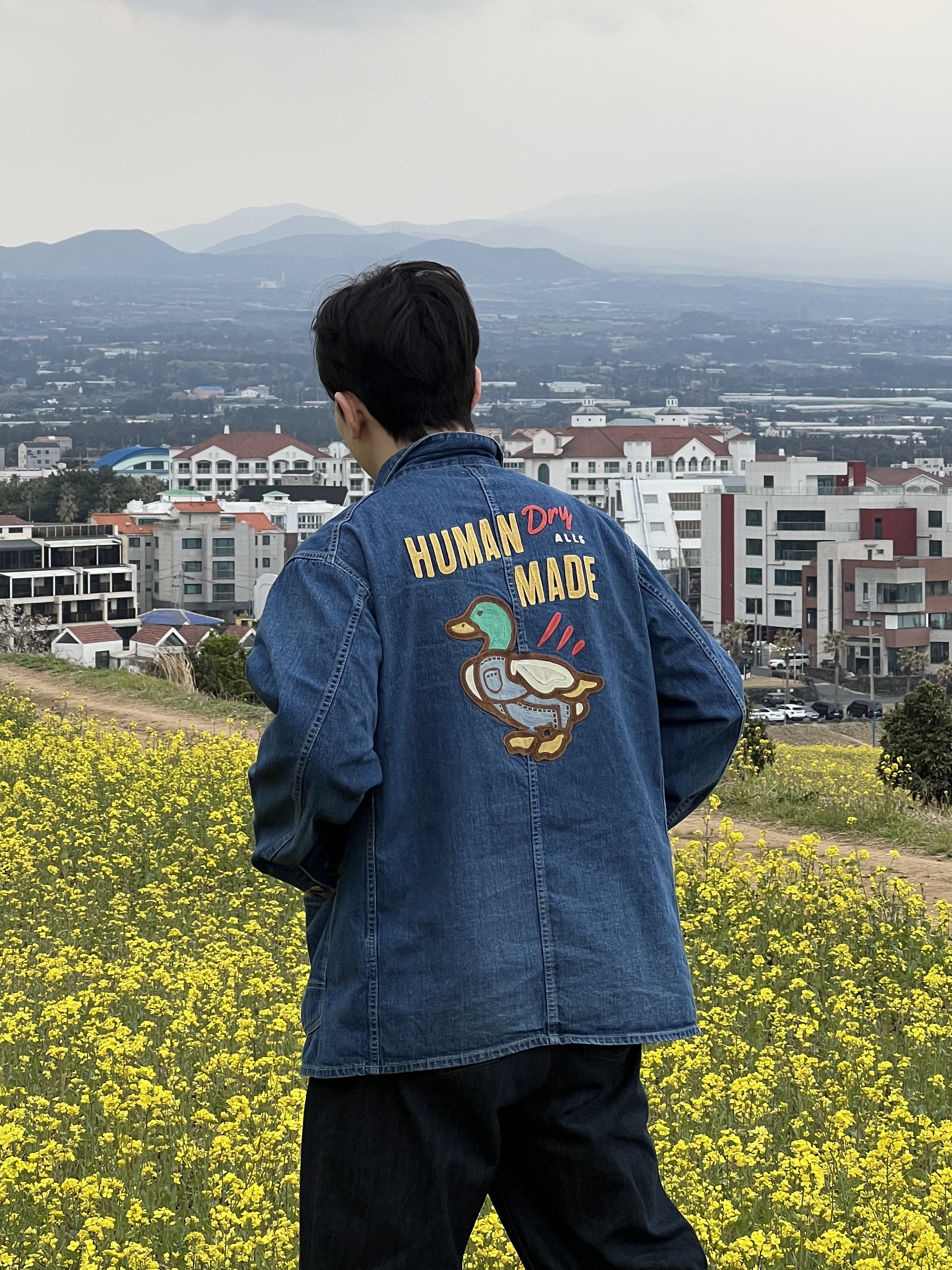 Human Made Denim Coverall Future Indigo 착용 스타일 - 2