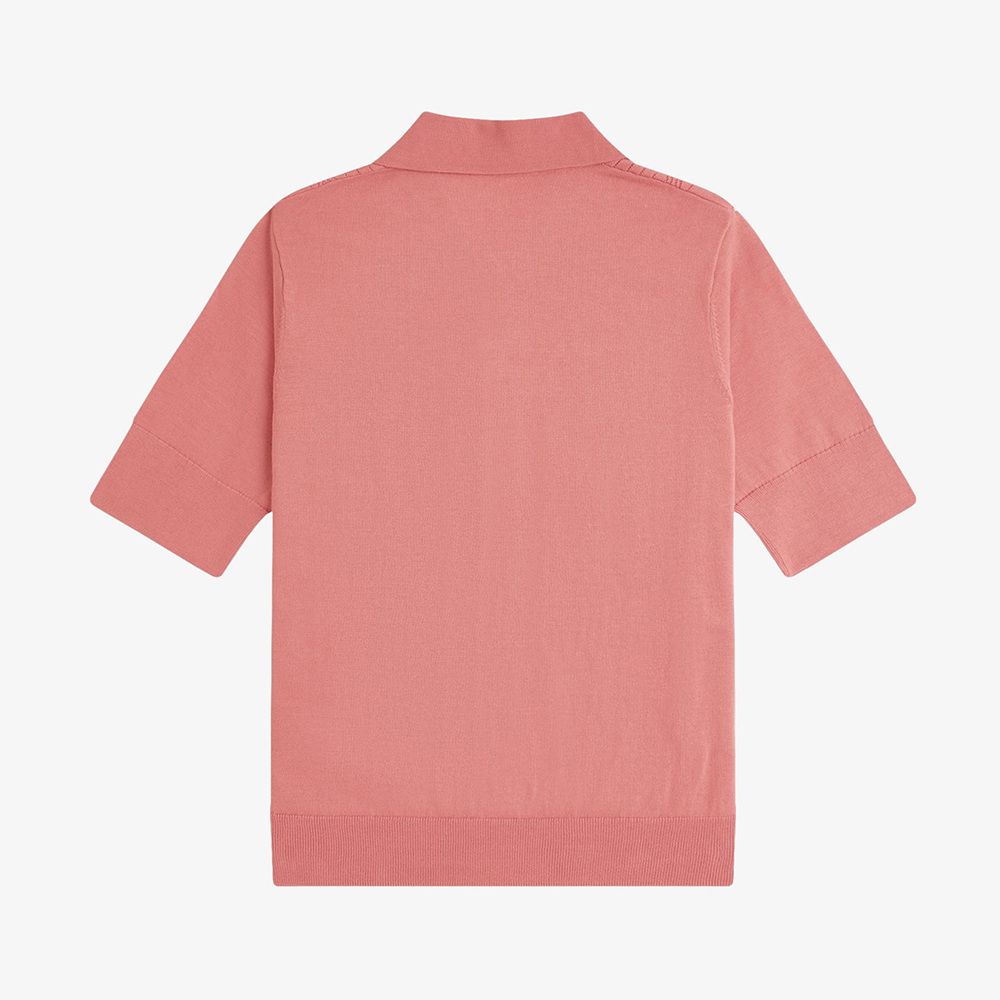 프레드페리 우먼스 포인텔 디테일 니트 셔츠 퍼티핑크(Fred Perry Womens Pointelle Detail Knitted Shirt Putty Pink) - 2