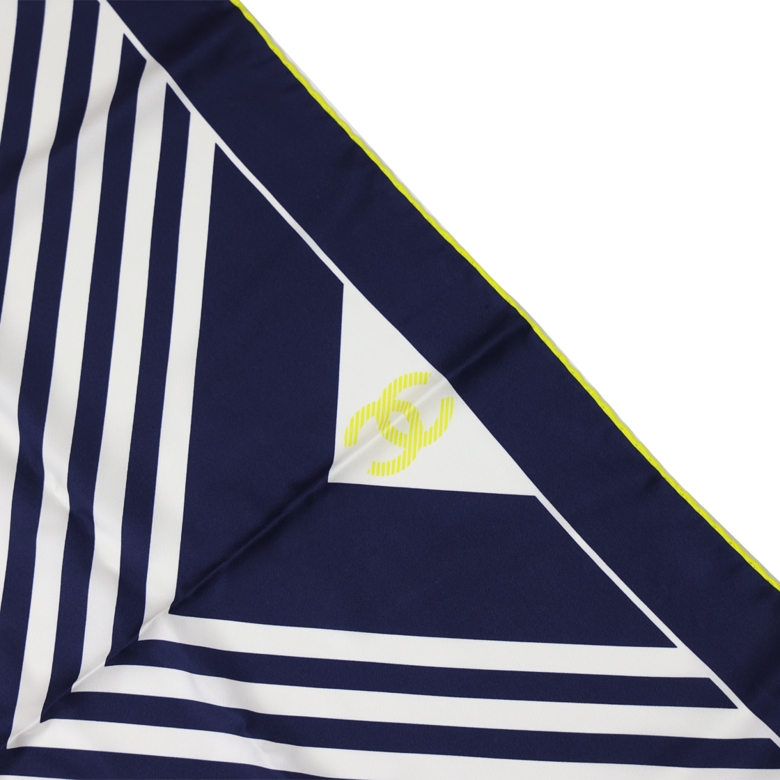 샤넬 스카프 실크 네이비(Chanel Scarf Silk Navy) - 4