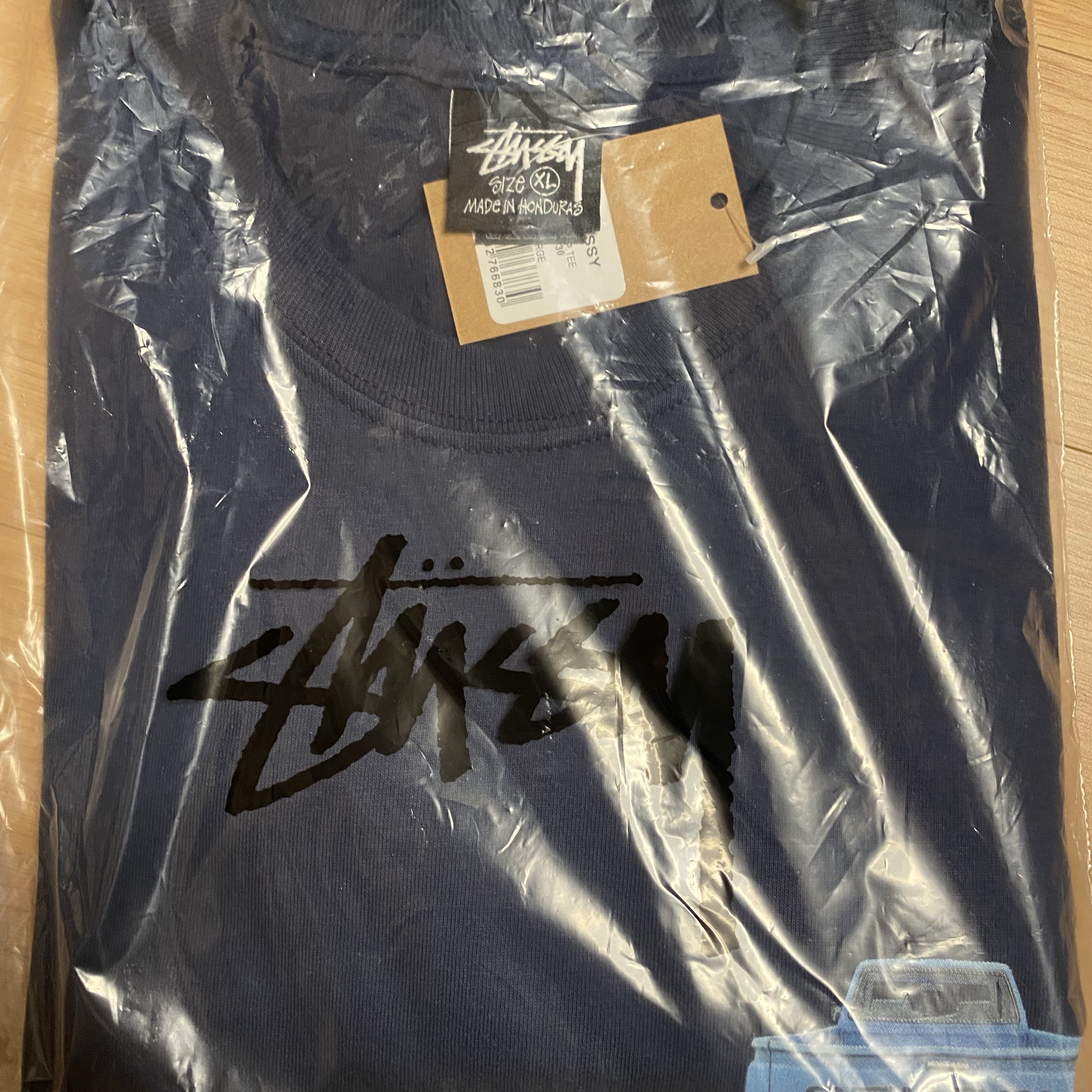 Stussy Pickup T-Shirt Navy 착용 스타일