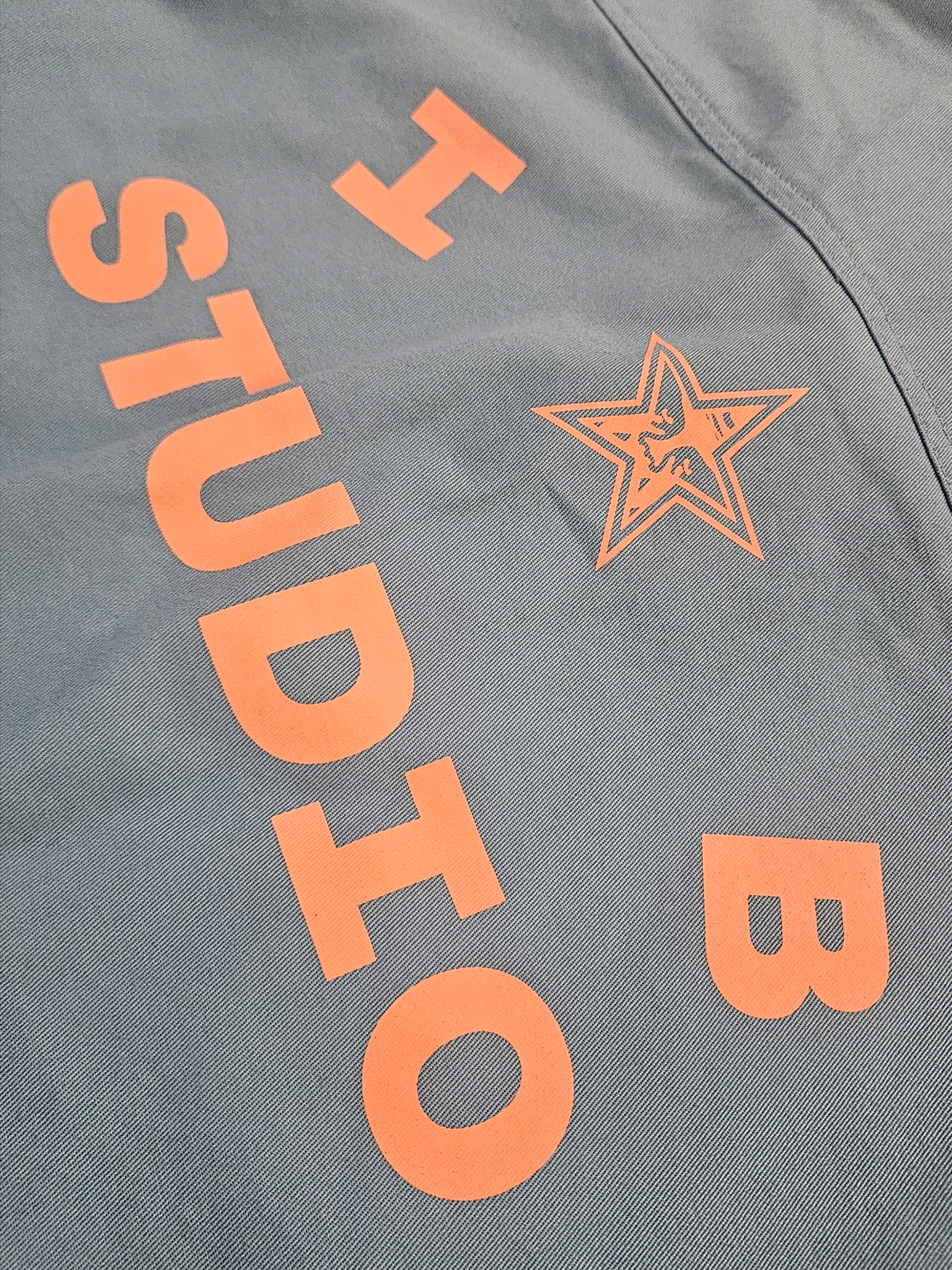 IAB Studio x Obey Bold Shirt Jacket Blue 착용 스타일