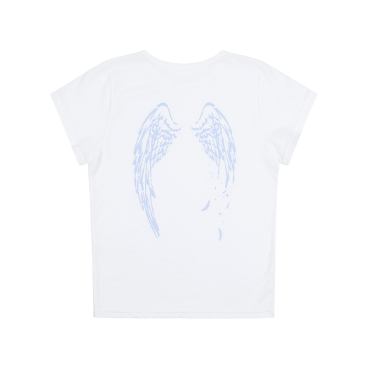 F25QB135BL Fancy club Rebirth Of Heaven Crop Tee Blue