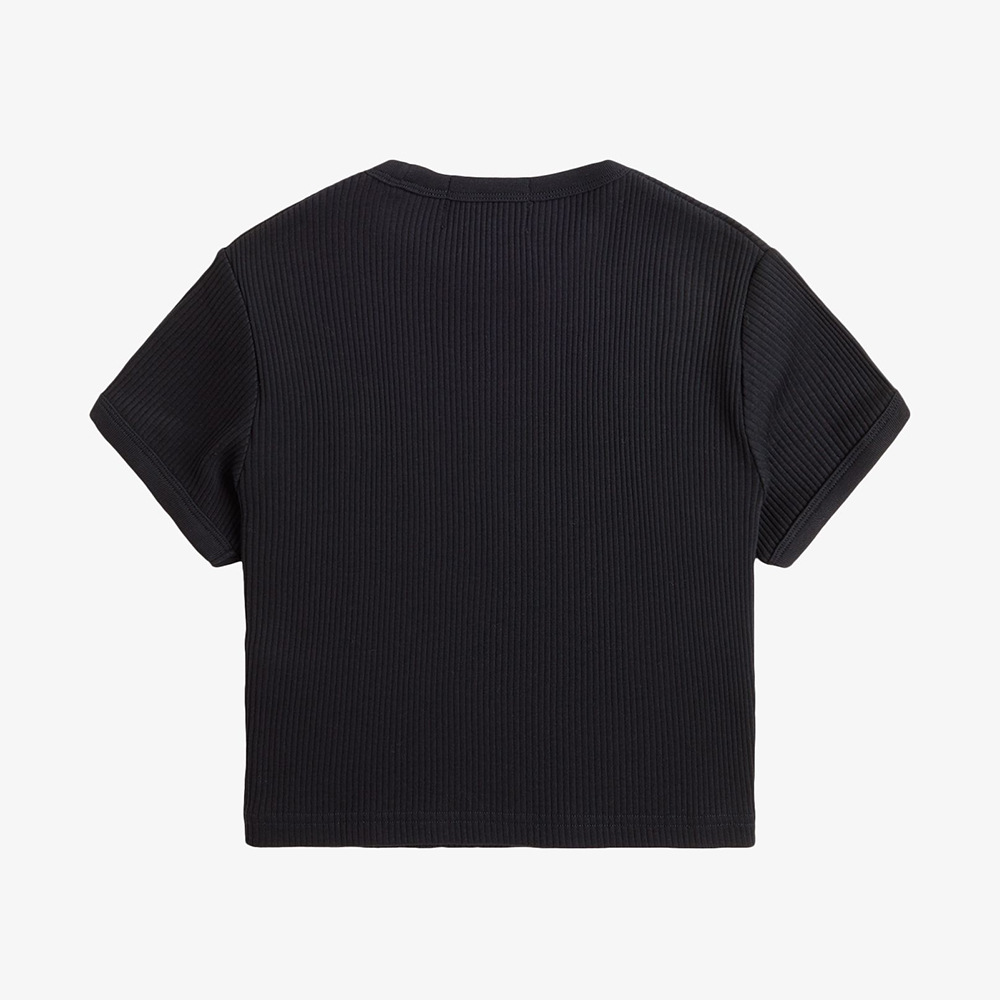 프레드페리x에이미와인하우스 립 티셔츠 블랙(Fred Perry Womens Ribbed T-Shirt Black) - 2