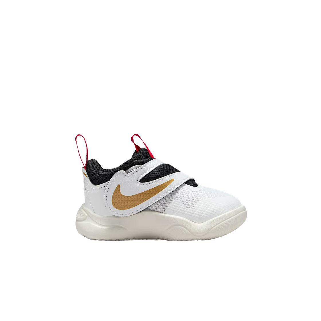 DV8995-104 (TD) Nike Team Hustle D 11 White Metallic Gold