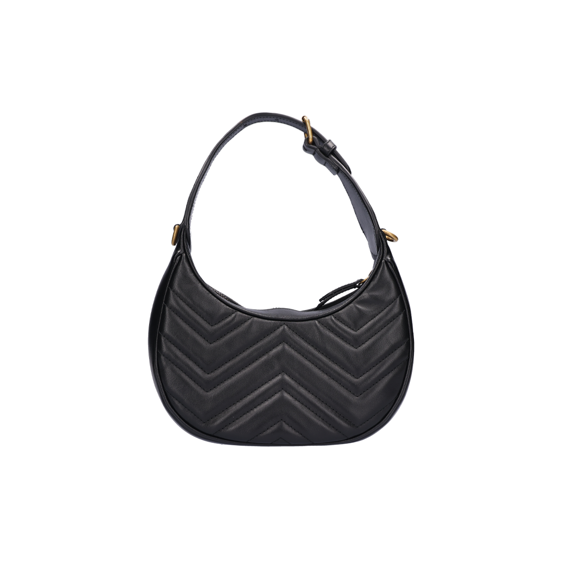 구찌 699514 GG 마몽 하프문 쉐이프 미니백 블랙(Gucci GG Marmont Half Moon Shaped Mini Bag Black) - 3