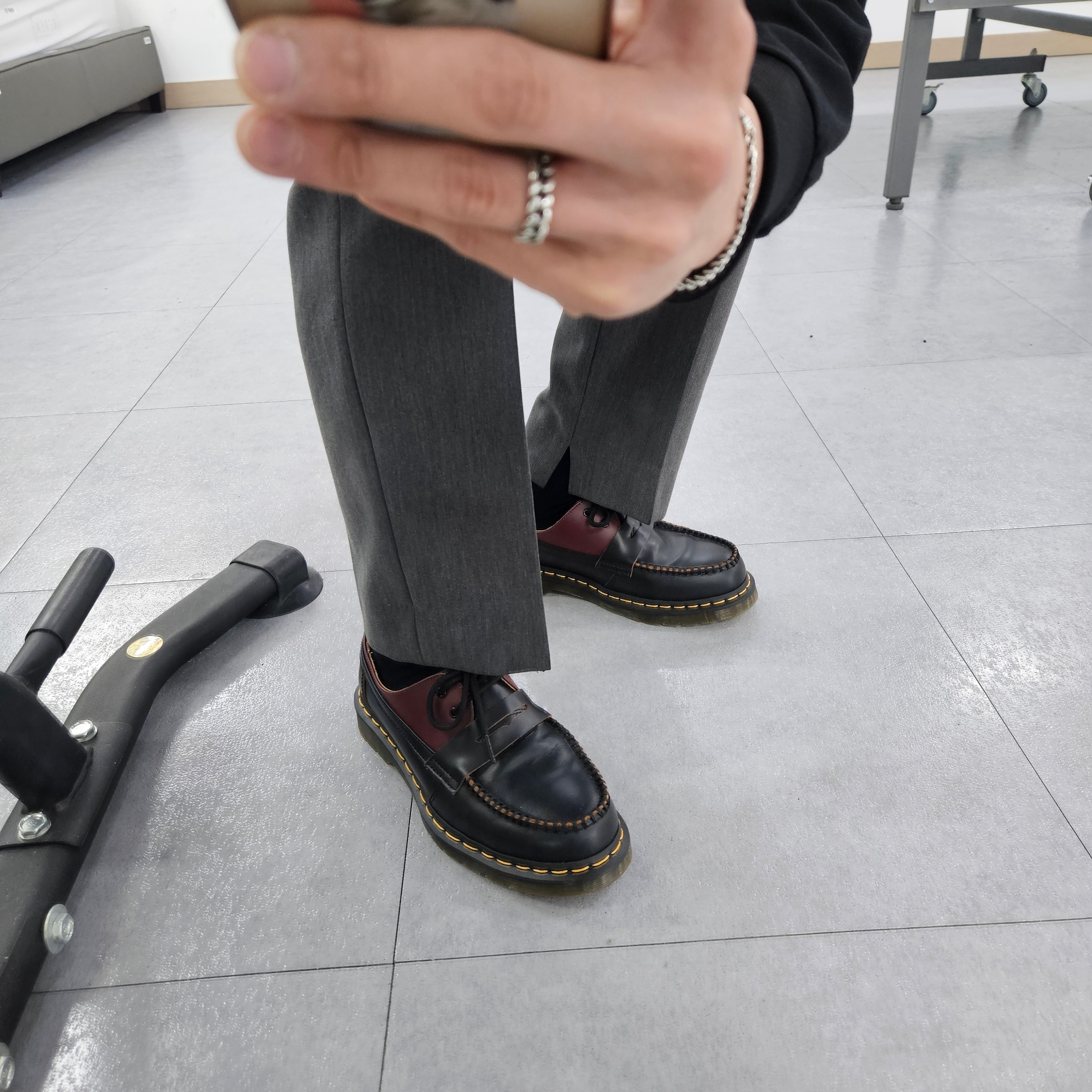 Dr. Martens x MM6 Maison Margiela 1461/Penton Twist Vintage Smooth Virginia Multi 착용 스타일 - 1
