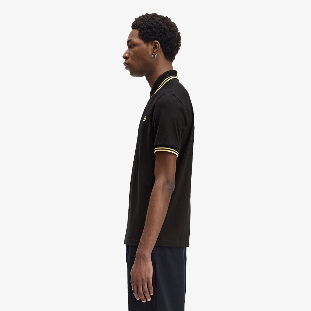 프레드페리 M12 트윈 팁 프레드페리 셔츠 블랙/샴페인(Fred Perry M12 Twin Tipped Fred Perry Shirt Black/Champagne) - 3