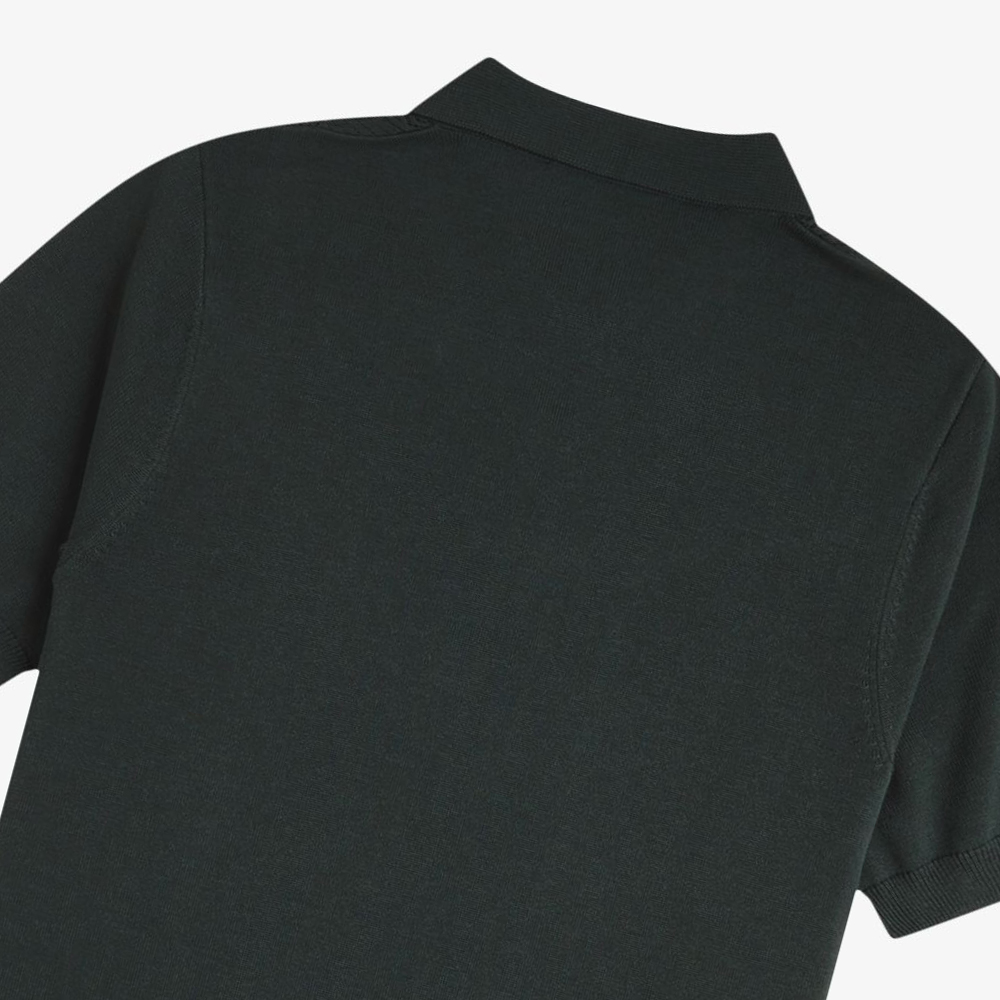 프레드페리 포인텔 패널 니트 셔츠 나이트그린(Fred Perry Pointelle Panel Knitted Shirt Night Green) - 4