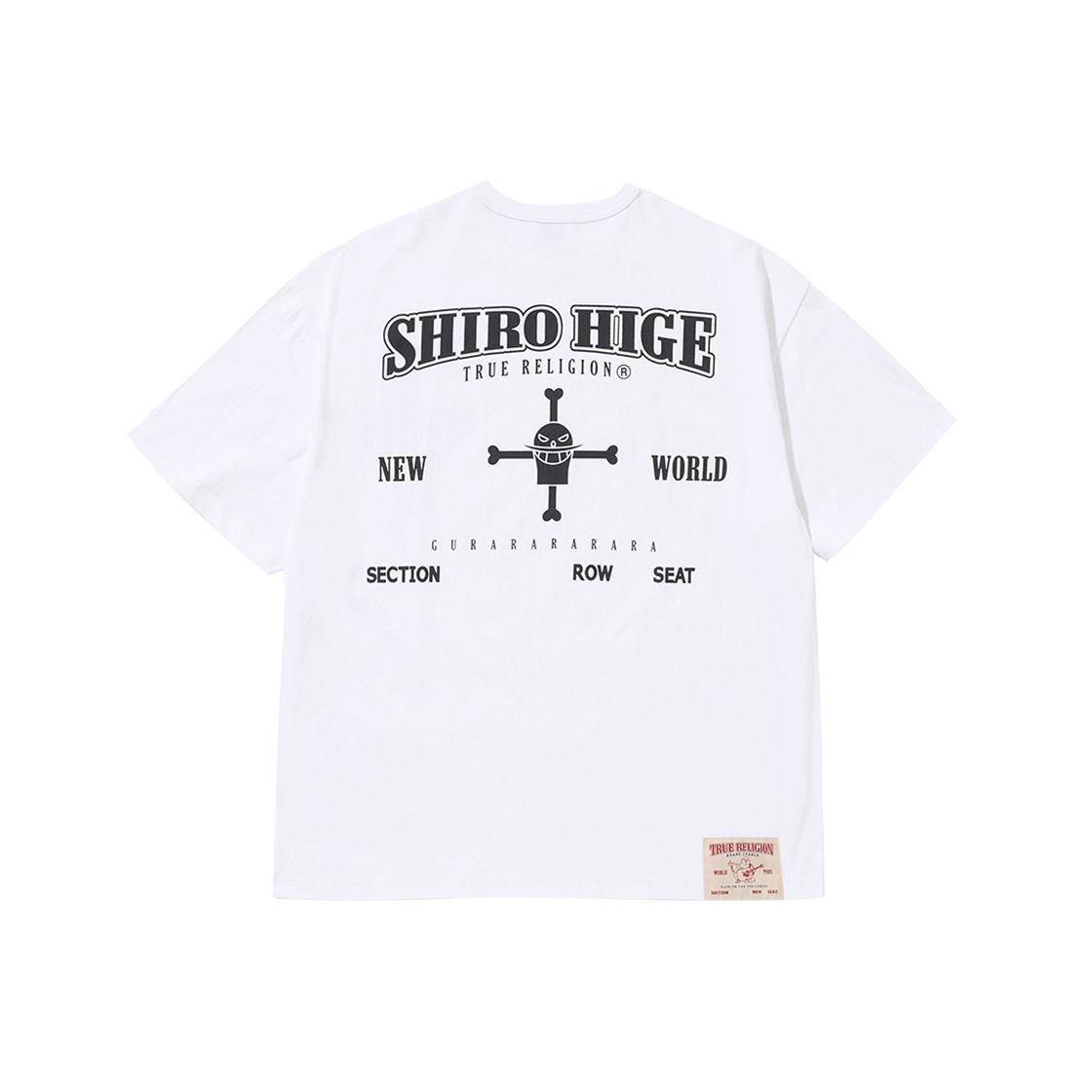 Tシャツ・カットソー True Religion x One Piece Shirohige Short Sleeve 트루릴리젼 x 원피스 시로히게 숏 슬리브 화이트 | True