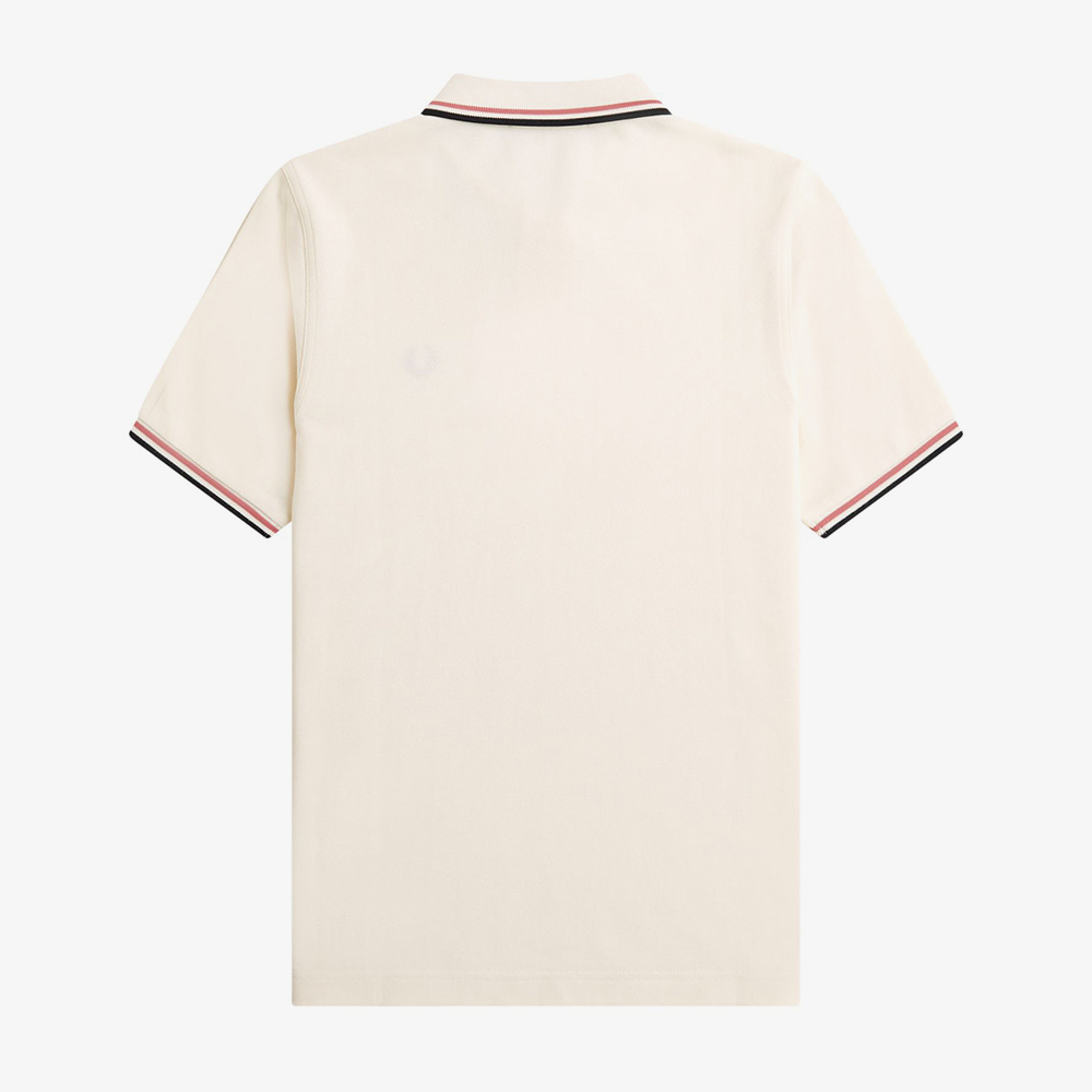 프레드페리 우먼스 G3600 트윈 팁 프레드페리 셔츠 라이트에크루/퍼티핑크/블랙(Fred Perry Womens Twin Tipped Fred Perry Shirt Light Ecru/Putty Pink/Black) - 3