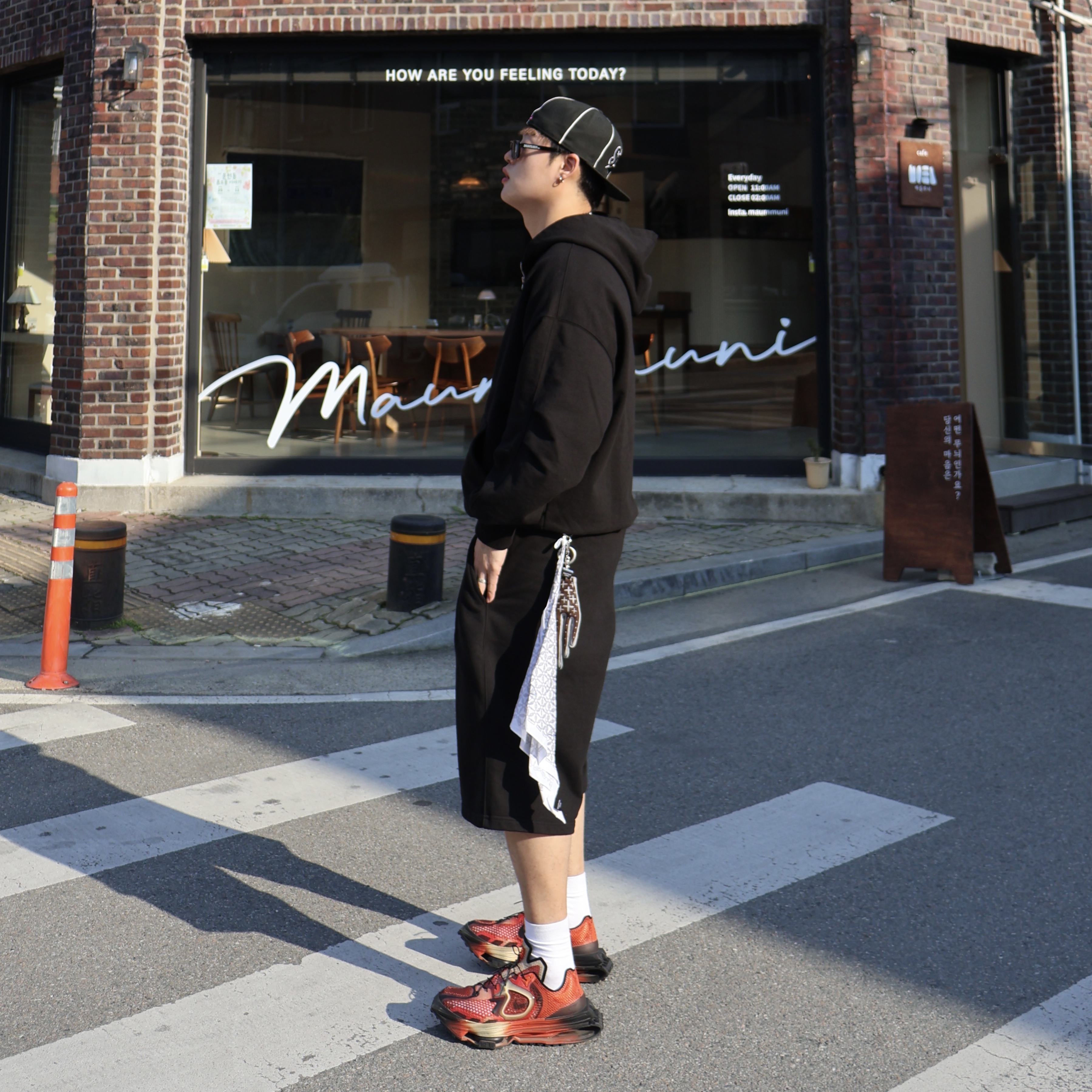 Nike x Matthew M Williams Zoom 004 Rust Factor, Supreme Piping Script Logo New Era Black - 25SS 착용 스타일 - 2