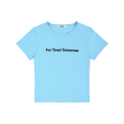 LAZYZ I’m Tired Tomorrow T-Shirt Sky