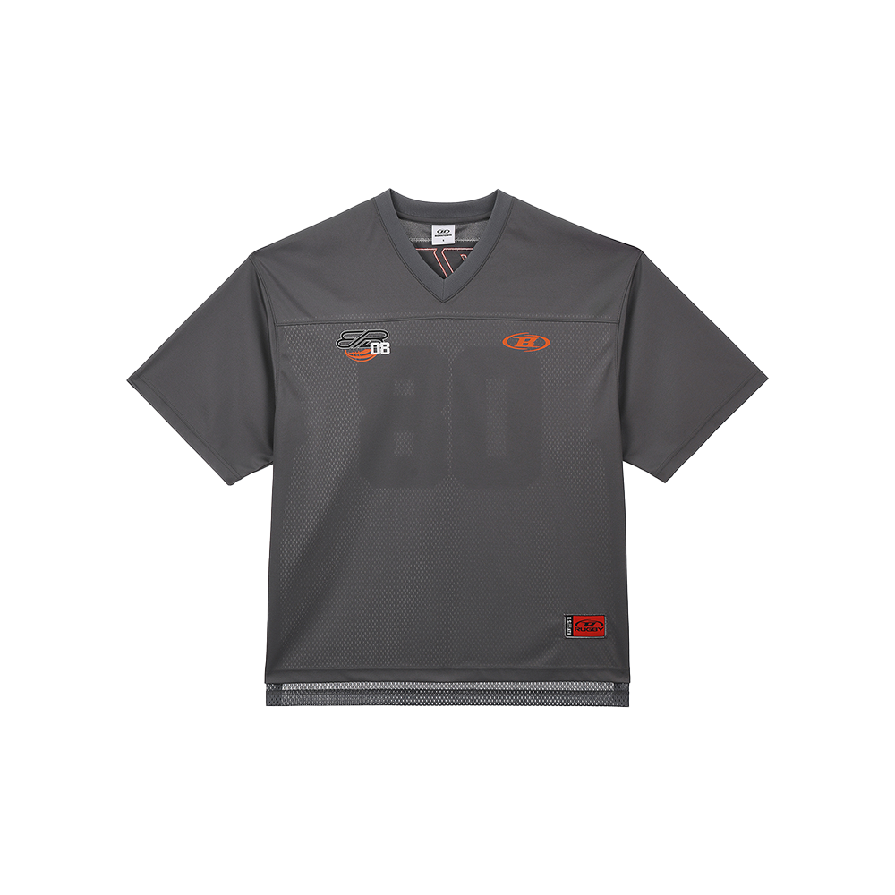 본투윈 08 럭비 저지 티셔츠 차콜(BORN TO WIN 08 Rugby Jersey T-Shirts Charcoal)