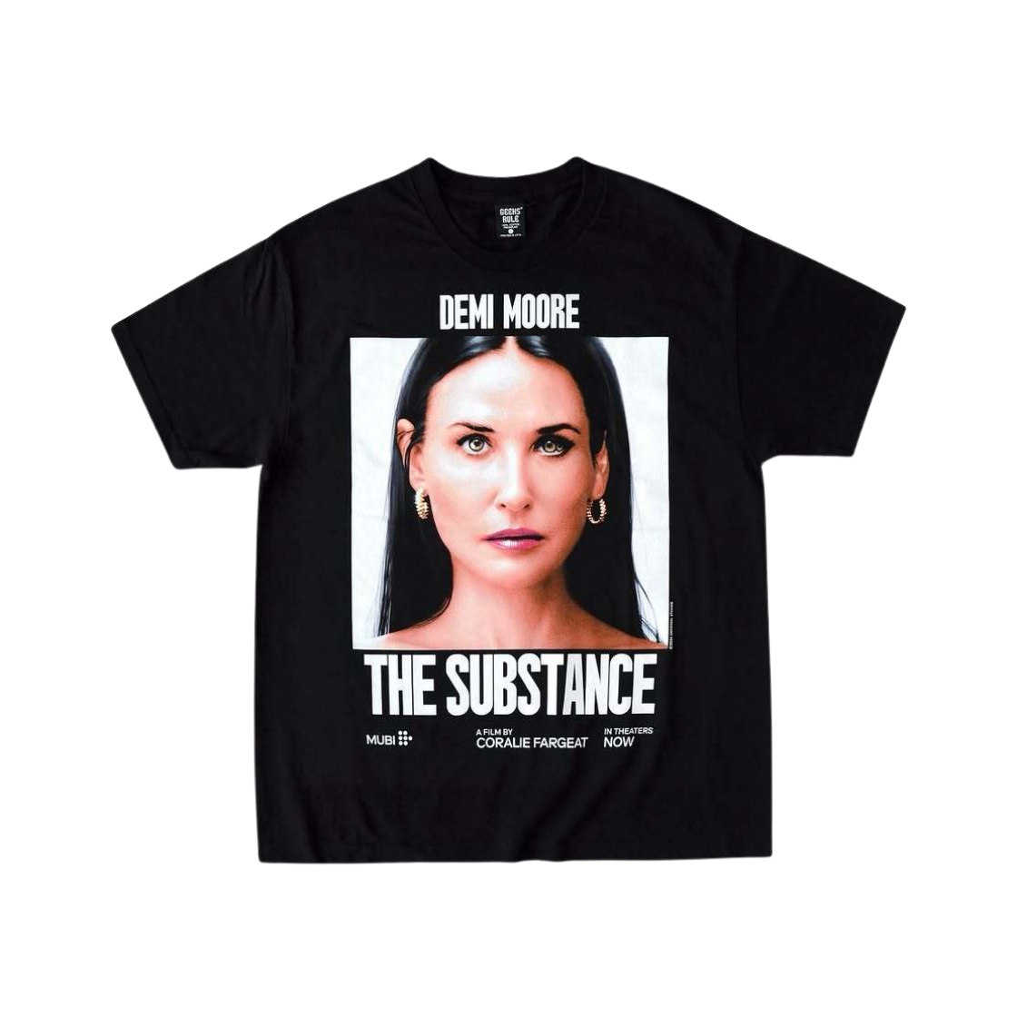 긱스 룰 x 서브스턴스 데미 무어 13 실크스크린 프린팅 티셔츠 블랙(Geeks Rule x The Substance Demi Moore 13 Silkscreen Printing T-Shirt Black)