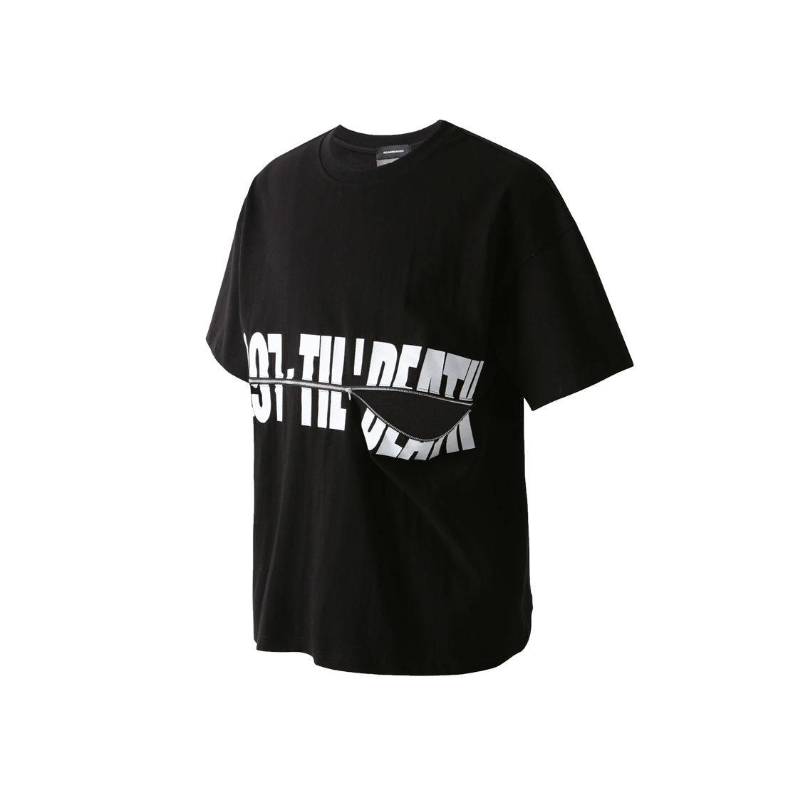 로어링라드 레이어드 지퍼 티셔츠 블랙(ROARINGRAD Layered Zipper T-shirt Black)