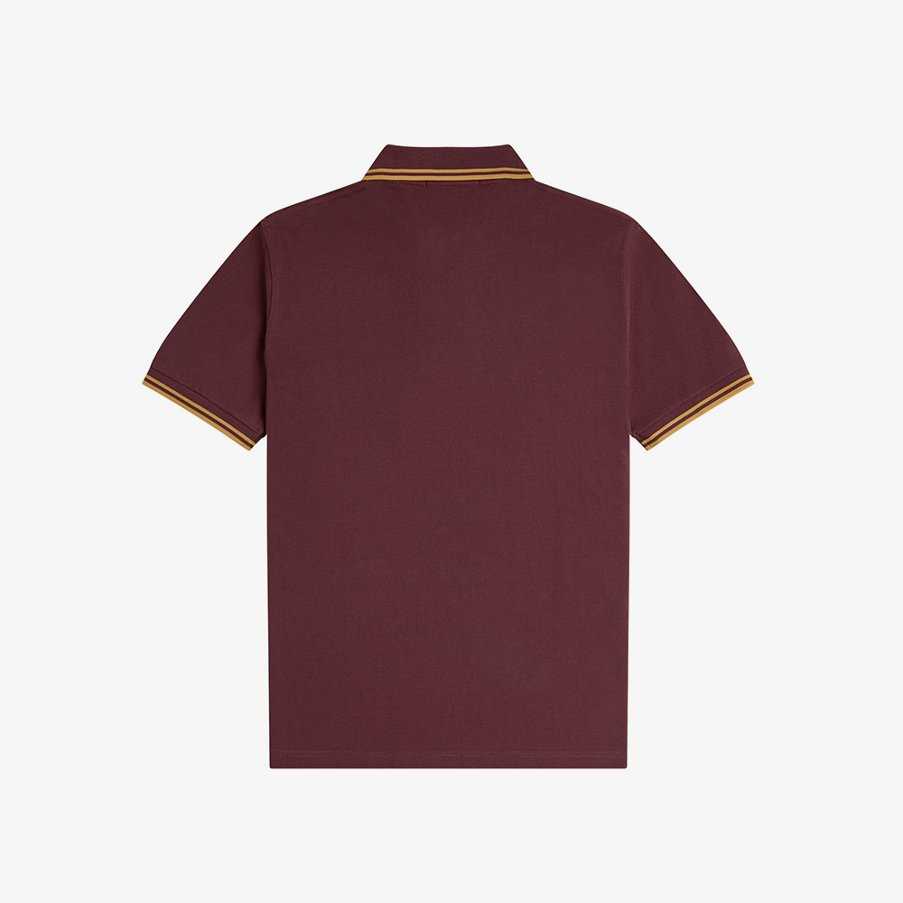 프레드페리 M12 트윈 팁 프레드페리 셔츠 옥스블러드/허니콤(Fred Perry M12 Twin Tipped Fred Perry Shirt Oxblood/Honeycmb) - 3