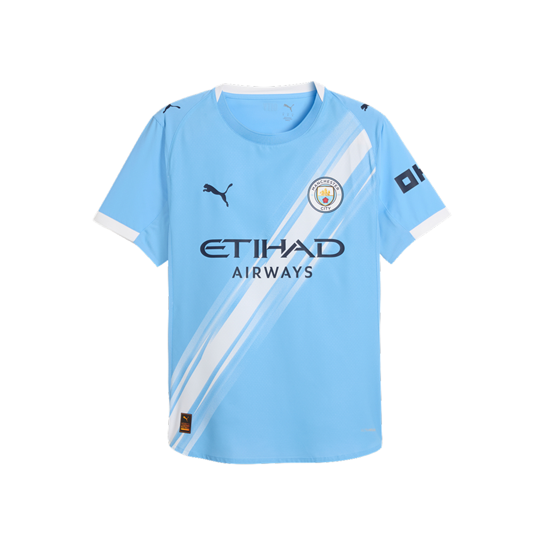 푸마 맨체스터 시티 2025/26 홈 어센틱 저지 팀 라이트 블루 (논 마킹 버전)(Puma Manchester City 2025/26 Home Authentic Jersey Team Light Blue (Non Marking Ver.))