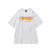 THRASHER Flame Short Sleeve T-Shirt White