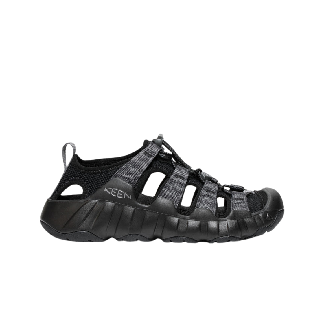 (W) 킨 하이퍼포트 H2 샌들 블랙 스틸 그레이((W) Keen Hyperport H2 Sandal Black Steel Grey)
