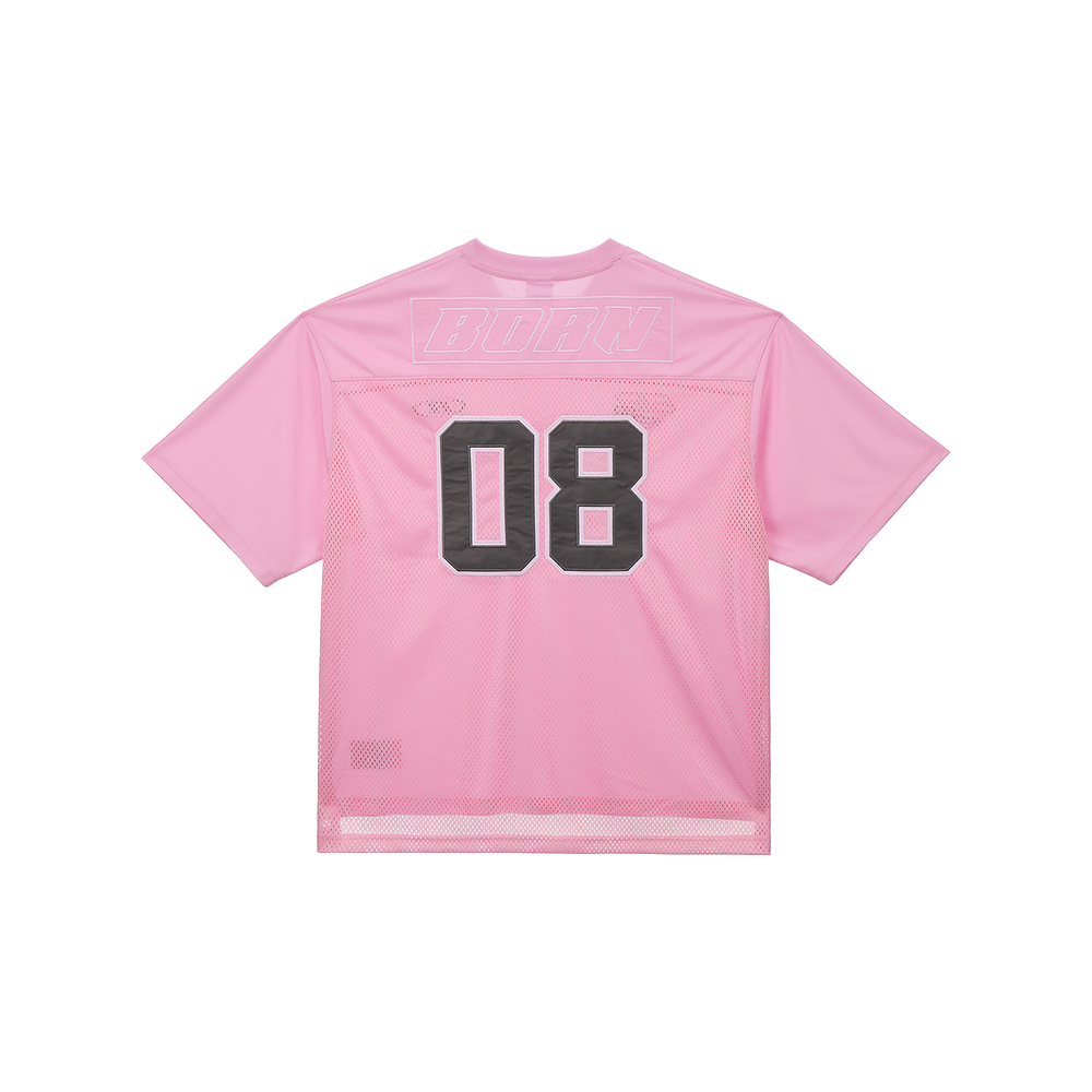 본투윈 08 럭비 저지 티셔츠 핑크(BORN TO WIN 08 Rugby Jersey T-Shirts Pink)