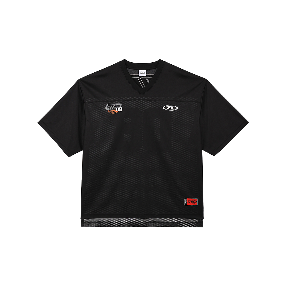 본투윈 08 럭비 저지 티셔츠 블랙(BORN TO WIN 08 Rugby Jersey T-Shirts Black)