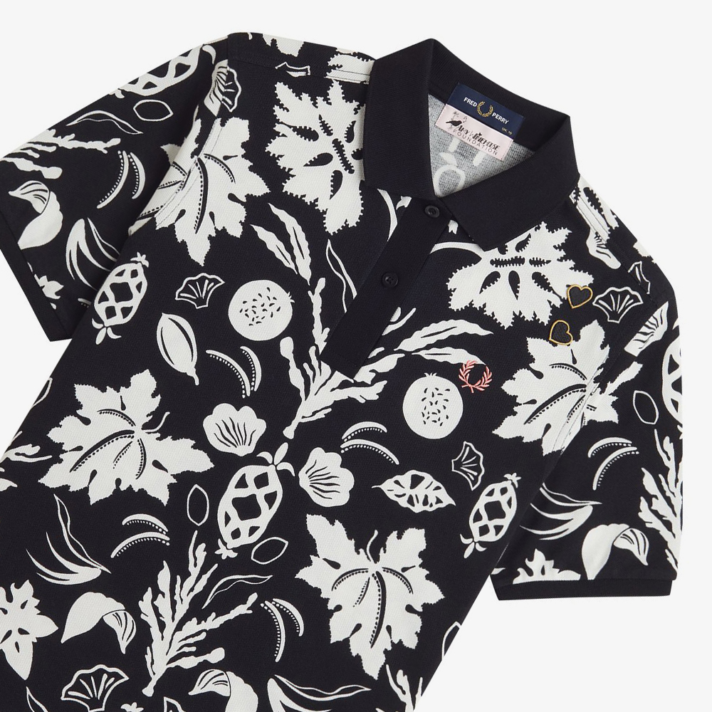 프레드페리x에이미와인하우스 프린트 프레드페리 셔츠 블랙(Fred Perry Womens Printed Fred Perry Shirt Black) - 3