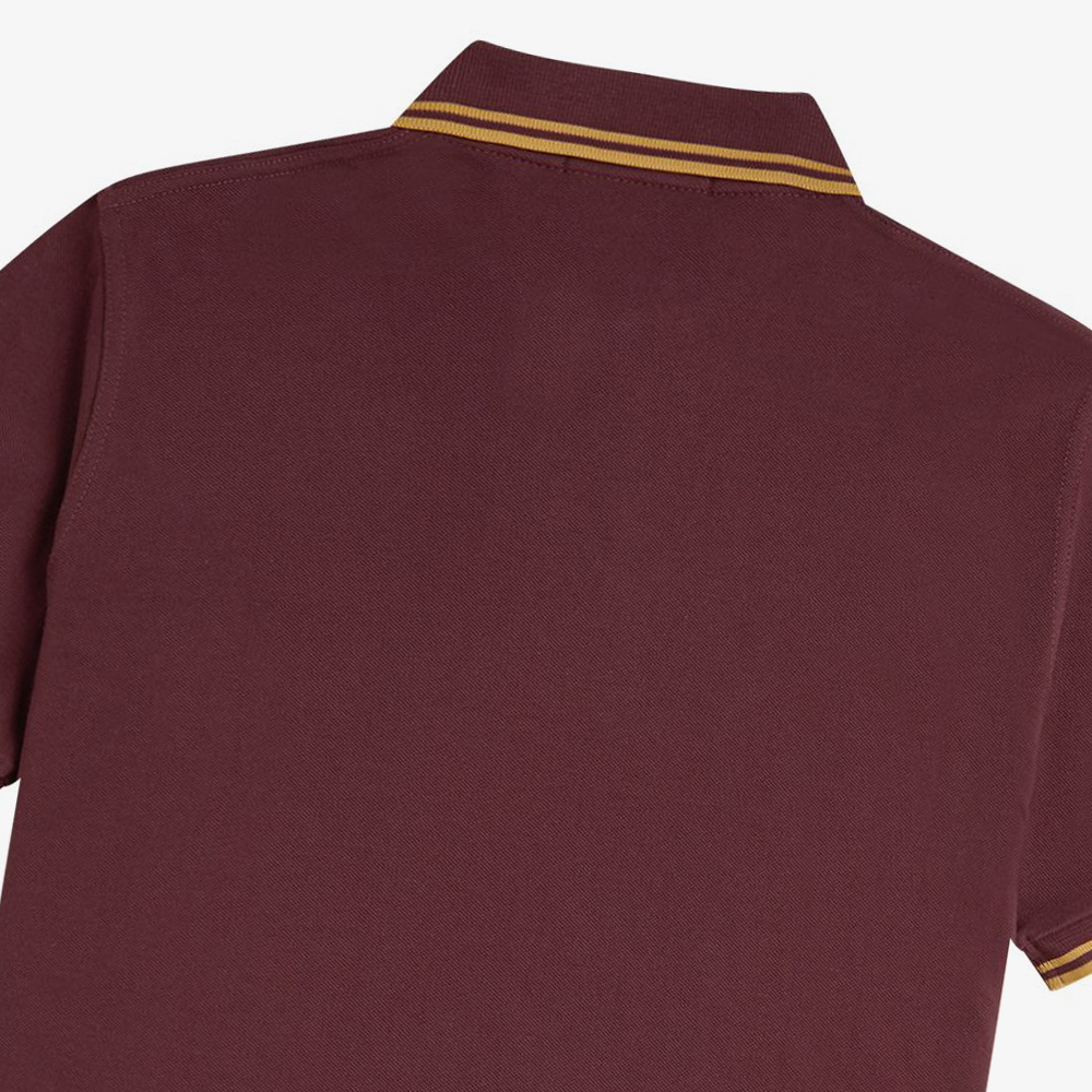 프레드페리 M12 트윈 팁 프레드페리 셔츠 옥스블러드/허니콤(Fred Perry M12 Twin Tipped Fred Perry Shirt Oxblood/Honeycmb) - 5