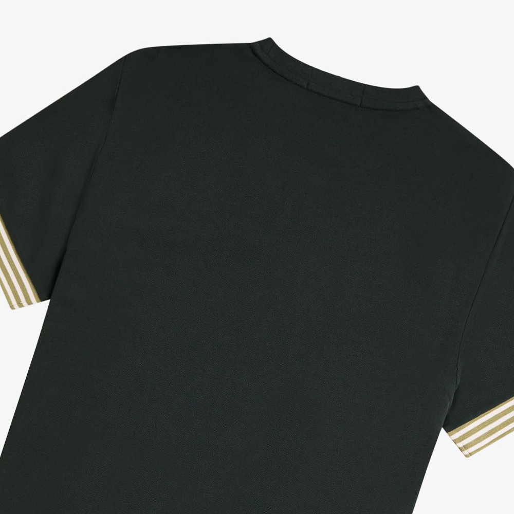 프레드페리 스트라이프 커프 티셔츠 나이트그린(Fred Perry Striped Cuff T-Shirt Night Green) - 4