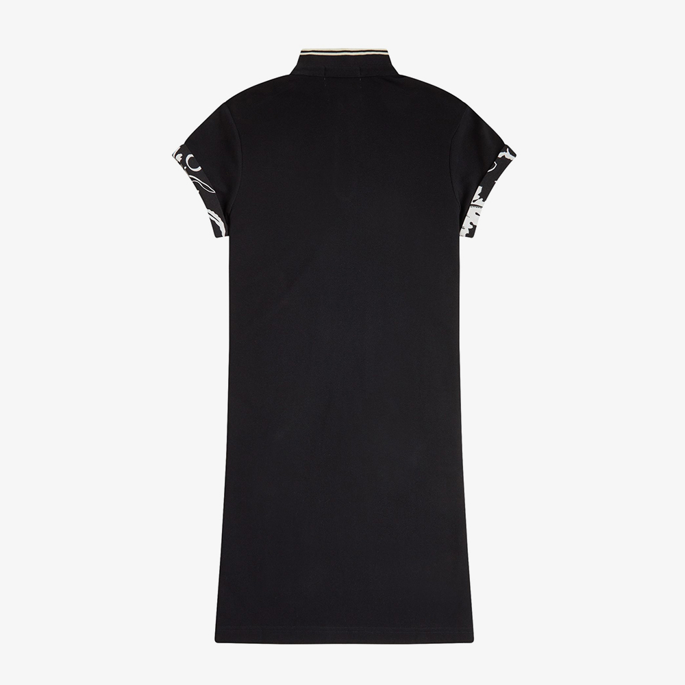 프레드페리x에이미와인하우스 프린트 트림 피케 드레스 블랙(Fred Perry Womens Printed Trim Pique Dress Black) - 2