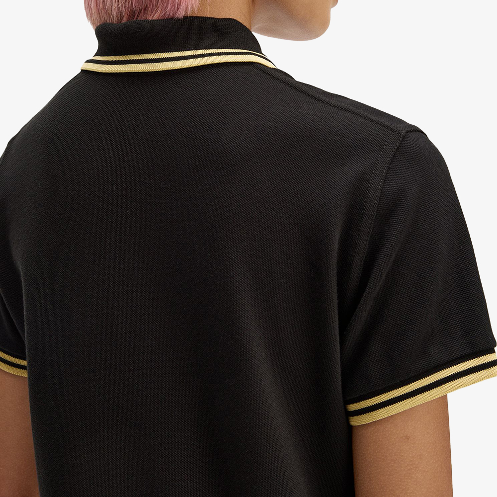 프레드페리 우먼스 G12 트윈 팁 프레드페리 셔츠 블랙/샴페인(Fred Perry Womens G12 Twin Tipped Fred Perry Shirt Black/Champagne) - 6