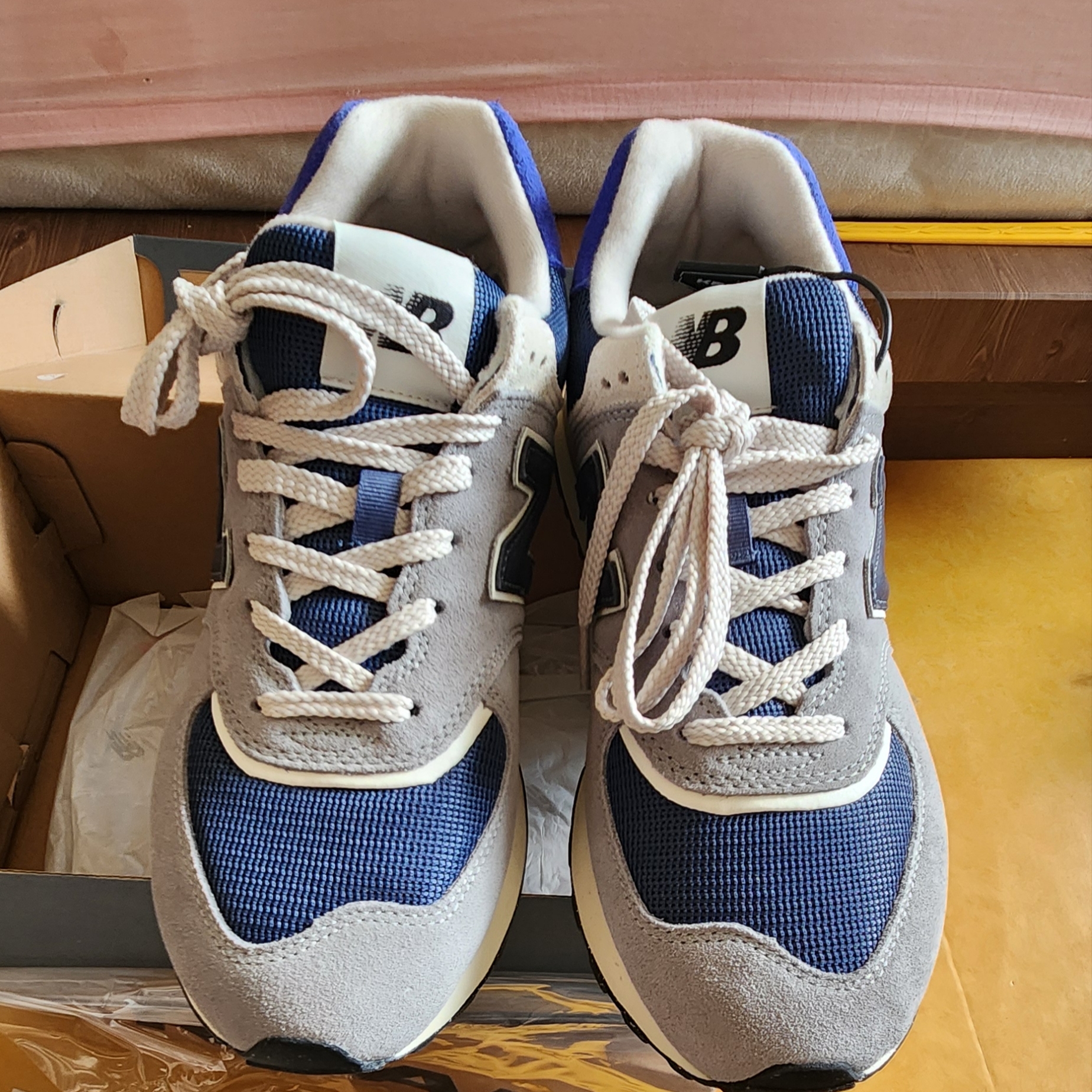 New Balance 574 Legacy Arctic Grey 착용 스타일 - 3