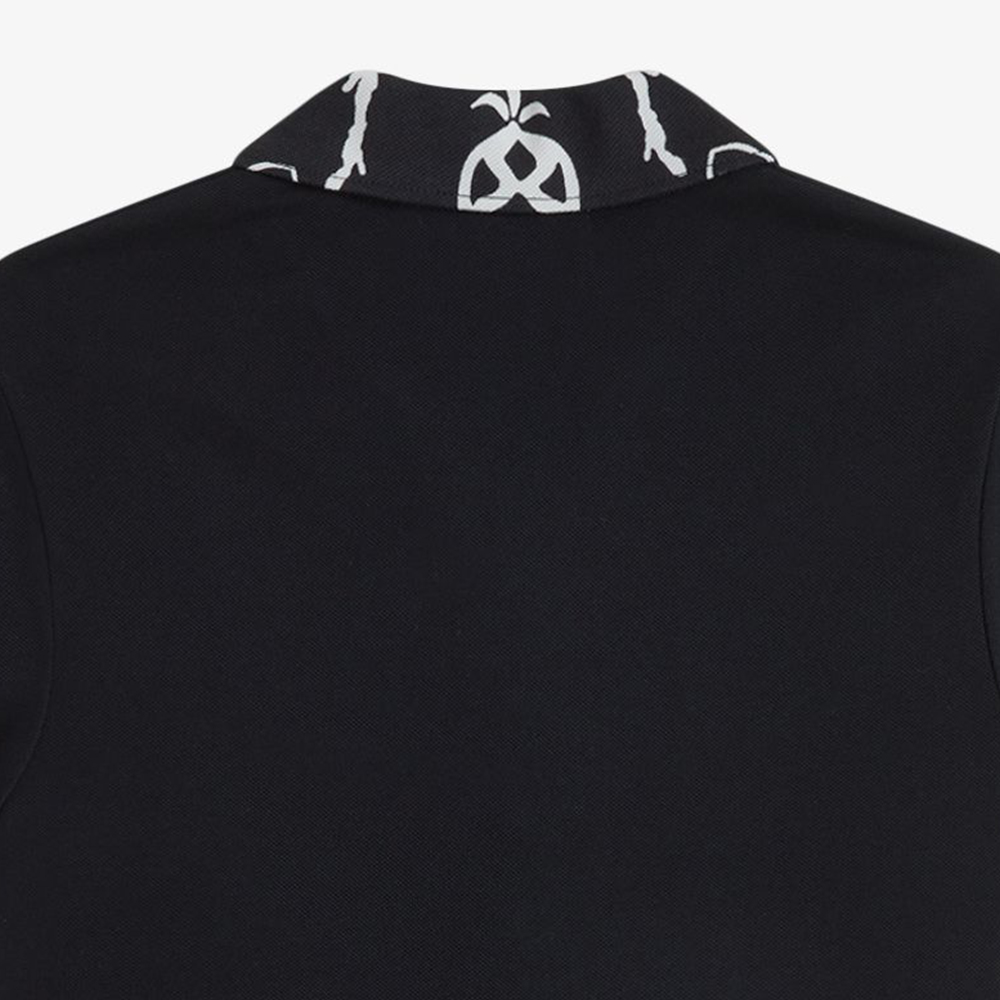 프레드페리x에이미와인하우스 프린트 트림 폴로 셔츠 블랙(Fred Perry Womens Printed Trim Polo Shirt Black) - 6