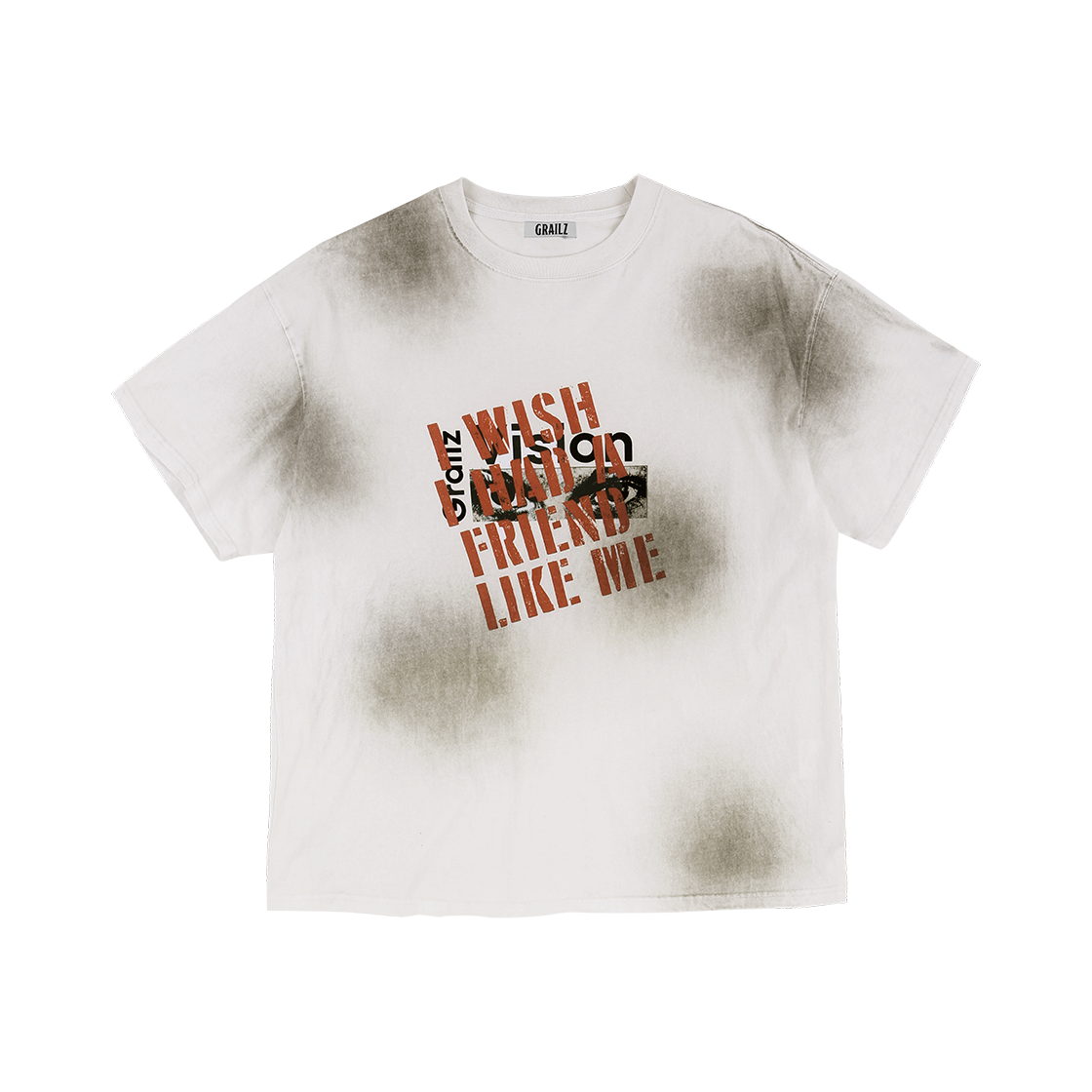 GR25SSMS06WH Grailz Vision Washed T-Shirts White