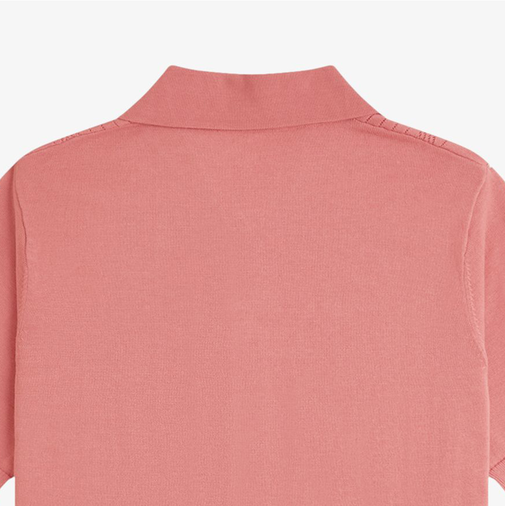 프레드페리 우먼스 포인텔 디테일 니트 셔츠 퍼티핑크(Fred Perry Womens Pointelle Detail Knitted Shirt Putty Pink) - 6