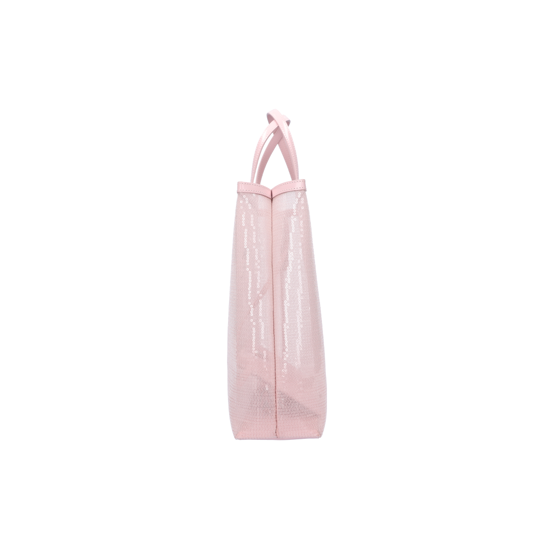 1BG416 Prada Polka Dot Mesh Tote Bag in Pink - #2