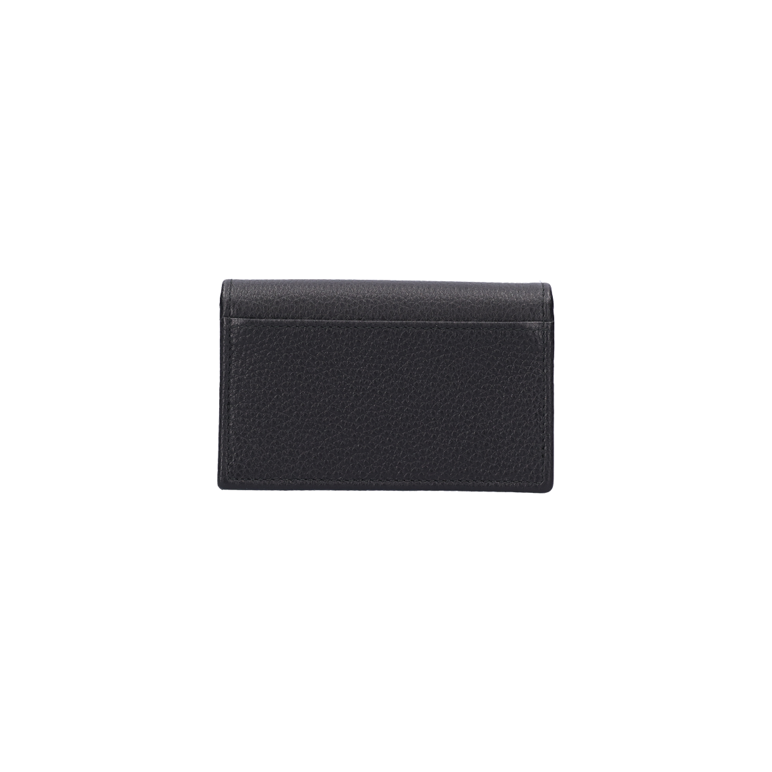 1MC122 Prada Vitello Grain Calfskin Card Holder in Black - #4