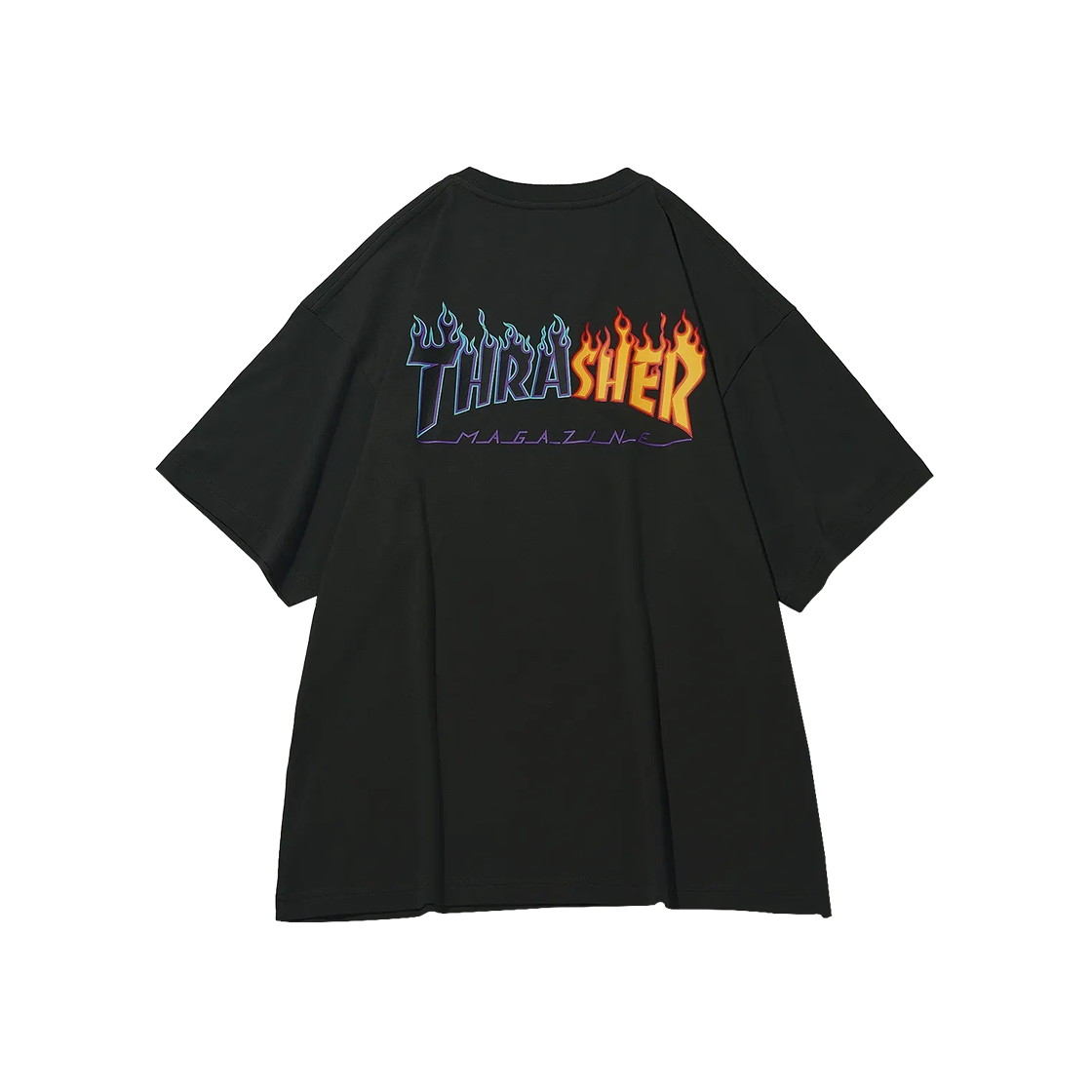 트레셔 투톤 플레임 반팔 티셔츠 블랙(THRASHER Two Tone Flame Short Sleeve T-Shirt Black) - 1