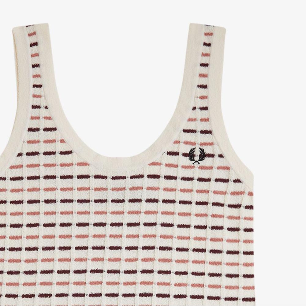 프레드페리 우먼스 부클 니트 드레스 실키피치(Fred Perry Womens Boucle Knitted Dress Silky Peach) - 5