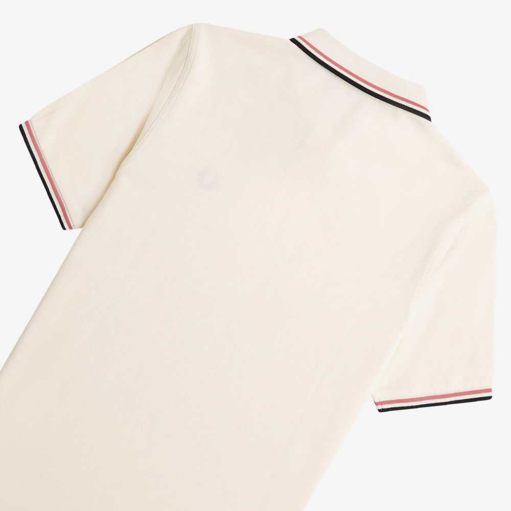 프레드페리 우먼스 G3600 트윈 팁 프레드페리 셔츠 라이트에크루/퍼티핑크/블랙(Fred Perry Womens Twin Tipped Fred Perry Shirt Light Ecru/Putty Pink/Black) - 5